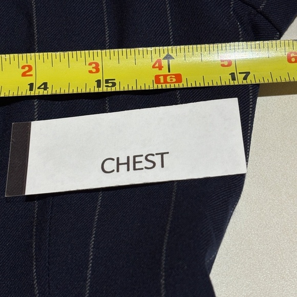 VTG Ralph Lauren Womens Black Label Wool Blazer Sz S Pinstripe Academia USA made - Picture 7 of 12